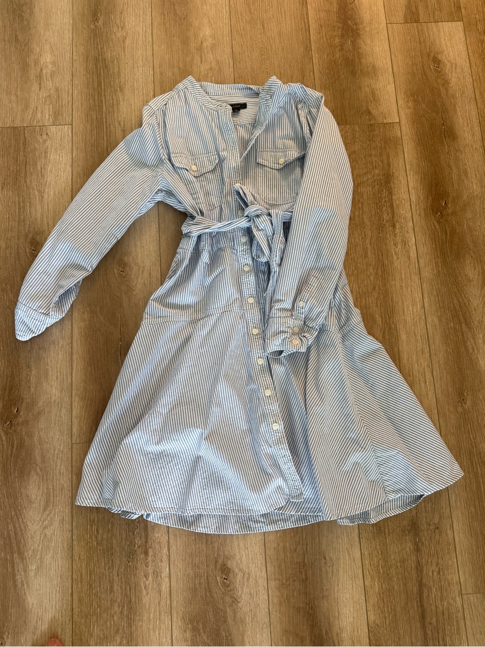 JCrew Striped Shirt Dress